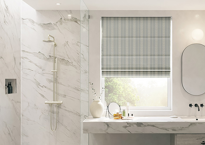 Laurel Stripe, Grey - Roman Blind - Image 3